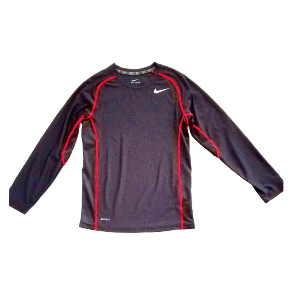 Nike Boys Black Dri-Fit Long Sleeves Athletic Shirt Size Medium - Picture 5 of 5